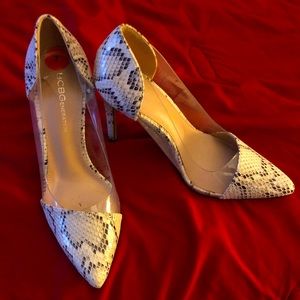 Snakeskin Pumps